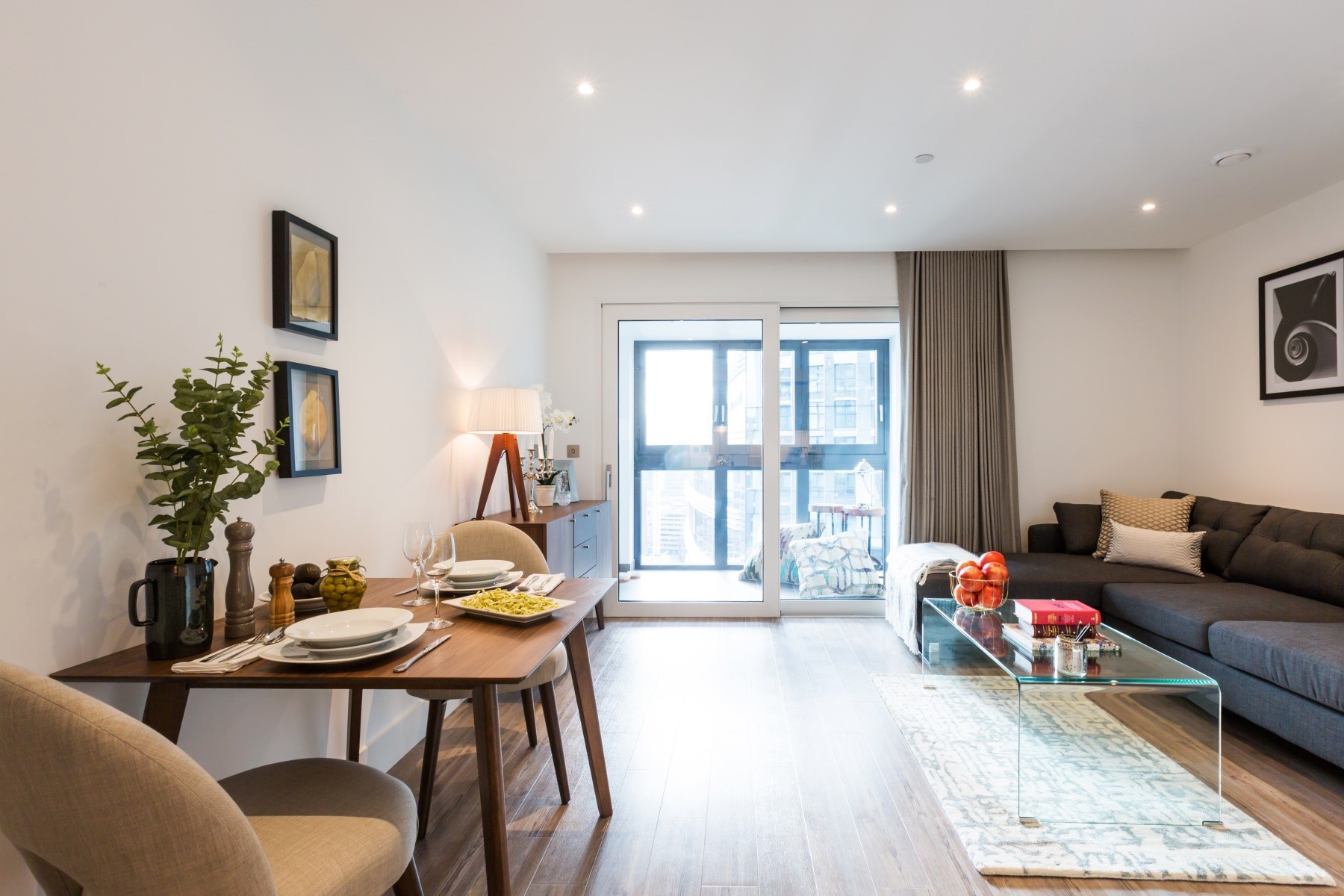 One Bedroom Apartment Living Area | Aldgate Place | MyLo London